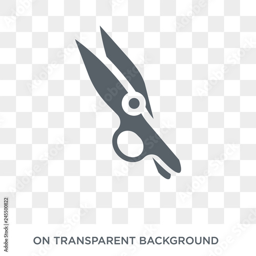 Thread nippers icon. Thread nippers design concept from Sew collection. Simple element vector illustration on transparent background.