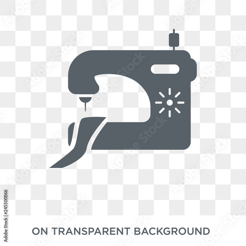 tailoring machine icon. tailoring machine design concept from Sew collection. Simple element vector illustration on transparent background.