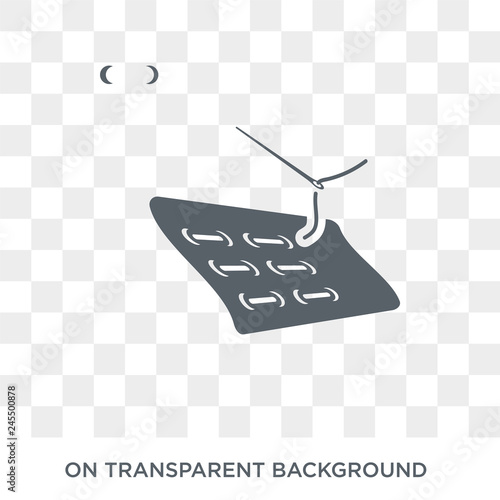 suture icon. suture design concept from Sew collection. Simple element vector illustration on transparent background.