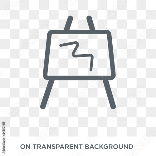 Drawing board icon. Drawing board design concept from Sew collection. Simple element vector illustration on transparent background.