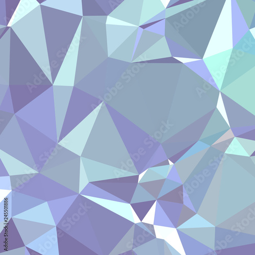 Blue and grey triangle polygon in square shape background illustration.