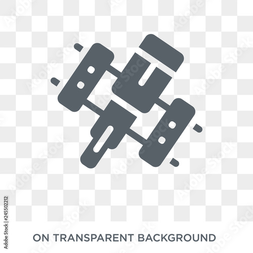 Hubble space telescope icon. Hubble space telescope design concept from Astronomy collection. Simple element vector illustration on transparent background.