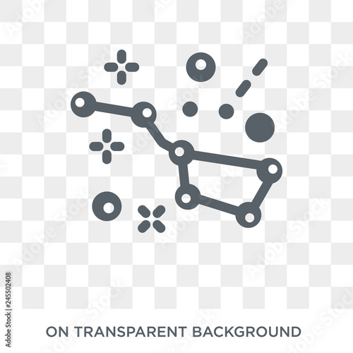 Big dipper icon. Big dipper design concept from Astronomy collection. Simple element vector illustration on transparent background.