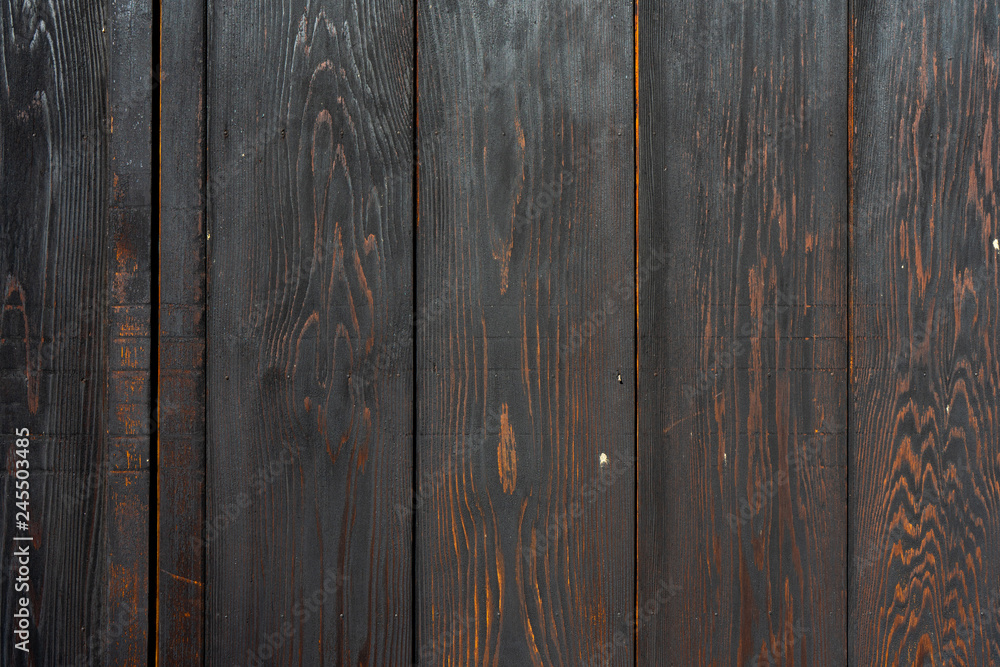 Fototapeta premium 焼杉板壁