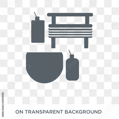 Banja icon. Trendy flat vector Banja icon on transparent background from sauna collection. High quality filled Banja symbol use for web and mobile
