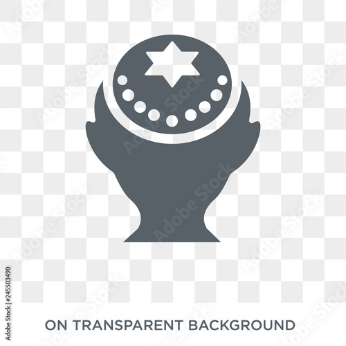 Yarmulke icon. Trendy flat vector Yarmulke icon on transparent background from Religion  collection. High quality filled Yarmulke symbol use for web and mobile