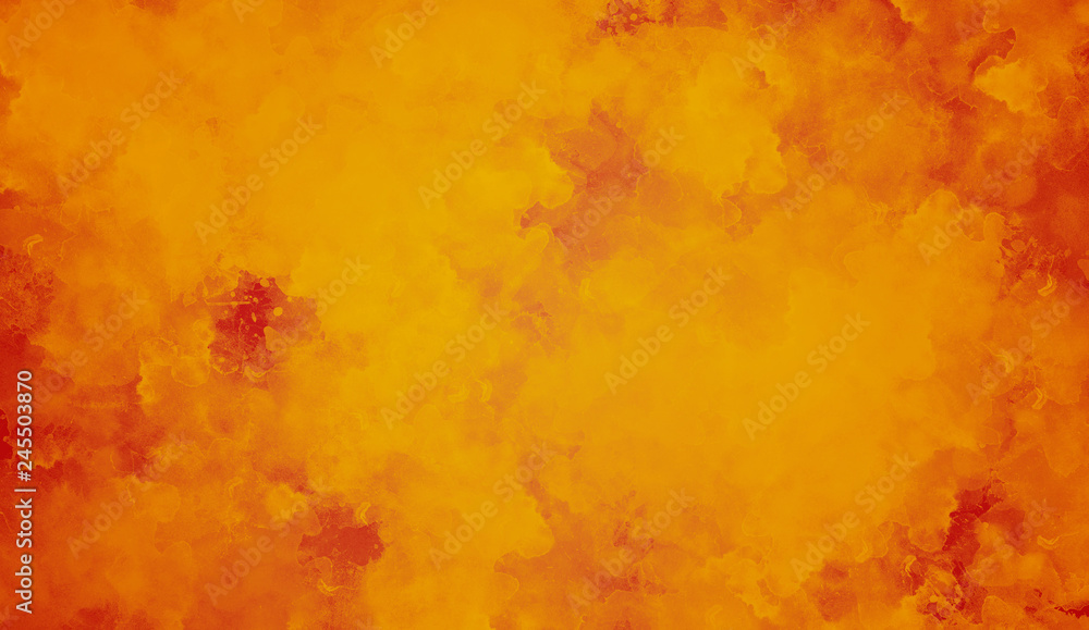 Orange abstract watercolor background. Perfect texture for wallpapers, covers and packaging.