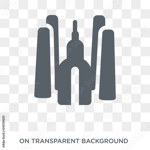 Wat maha that icon. Trendy flat vector Wat maha that icon on transparent background from Religion collection. High quality filled Wat maha that symbol use for web and mobile photo