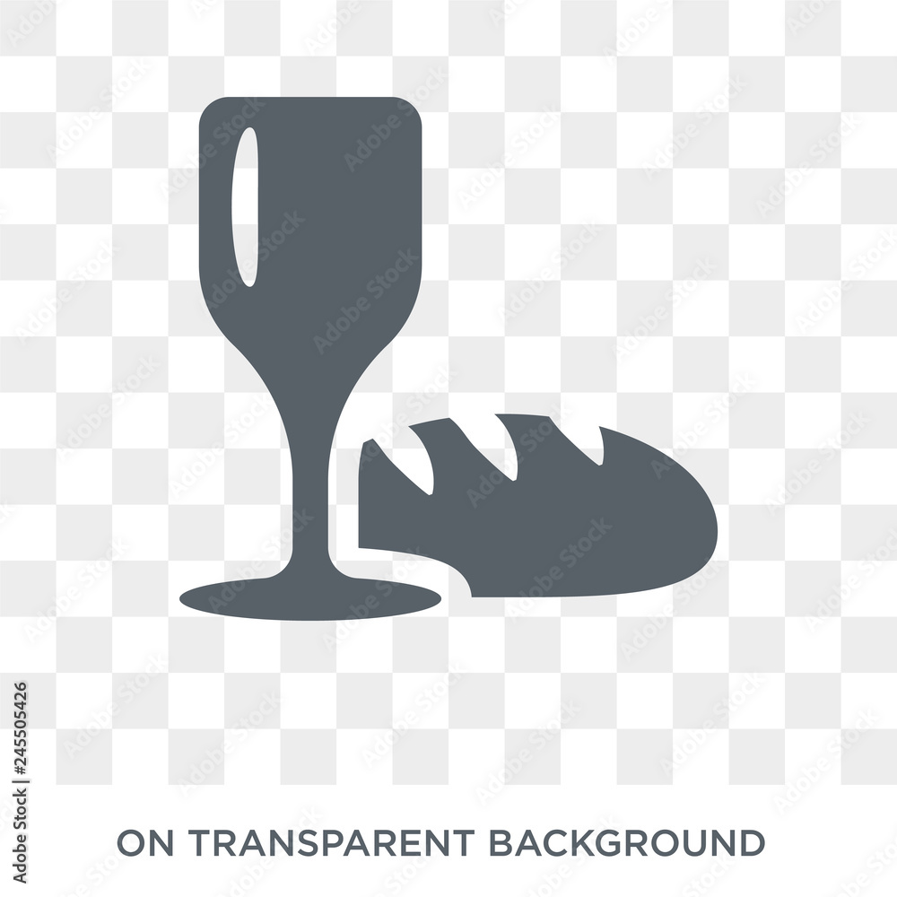 Communion icon. Trendy flat vector Communion icon on transparent ...