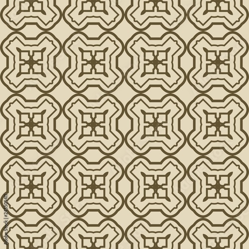 Retro ornament. modern square geometric pattern. Seamless vector illustration. for interior design, printing, wallpaper, fill pattern. beige color