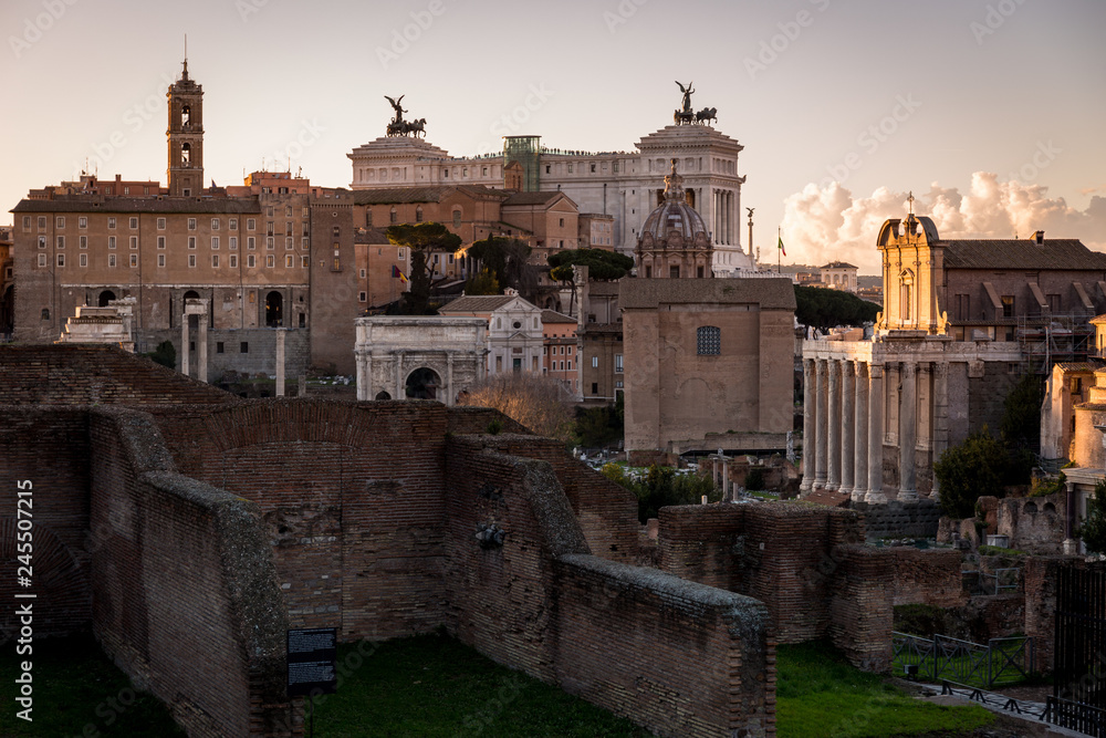 View from Fori Imperiali - Rome