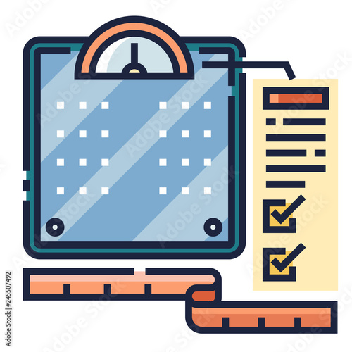 Weight control LineColor illustration