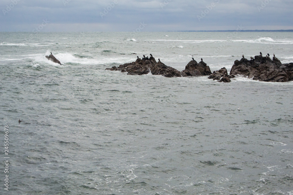 View of Hiraiso coast of Hitachinaka city, Ibaraki prefecture, Japan View of Hiraiso coast of Hitachinaka city, Ibaraki prefecture, Japan