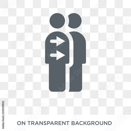 Cloning icon. Trendy flat vector Cloning icon on transparent background from Artificial Intelligence, Future Technology collection. High quality filled Cloning symbol use for web and mobile