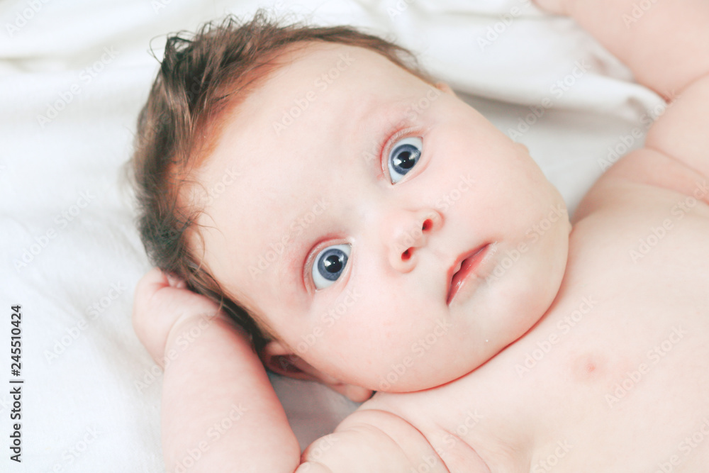 Portrait of the lovely girl of the baby. Portrait of the lovely girl of the baby.
