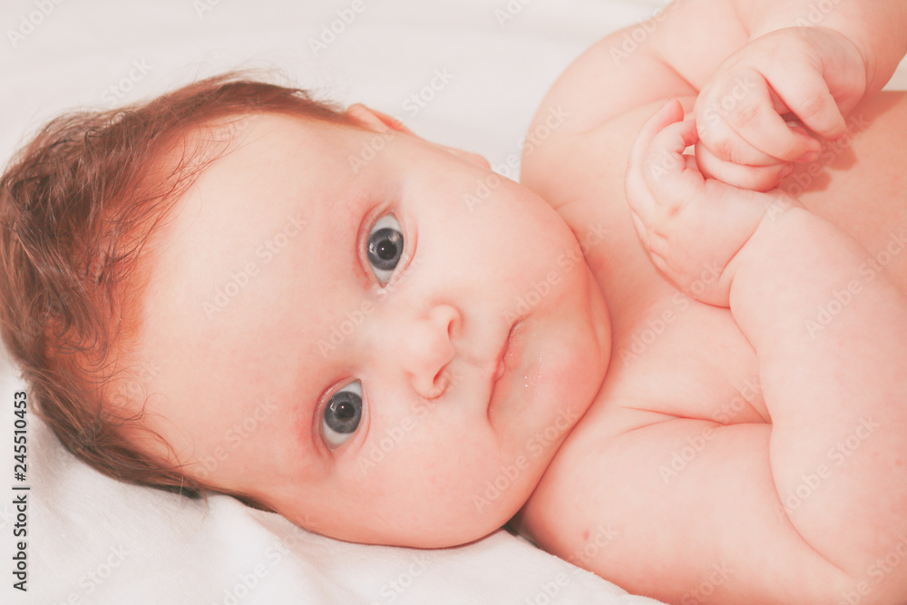Portrait of the lovely girl of the baby. Portrait of the lovely girl of the baby.