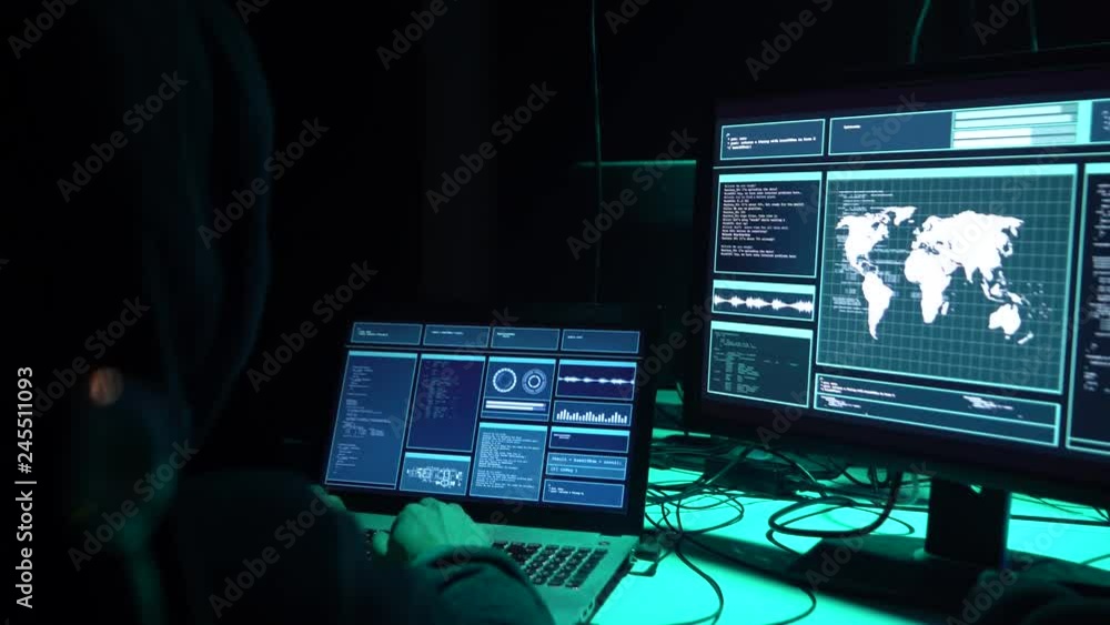 Wanted hackers coding virus ransomware using laptops and computers in the basement. Cyber attack, system breaking and malware. Wanted hackers coding virus ransomware using laptops and computers in the basement. Cyber attack, system breaking and malware.