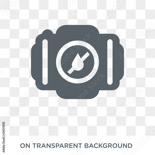 Water Resist Camera icon. Trendy flat vector Water Resist Camera icon on transparent background from Nautical collection. High quality filled Water Resist Camera symbol use for web and mobile photo