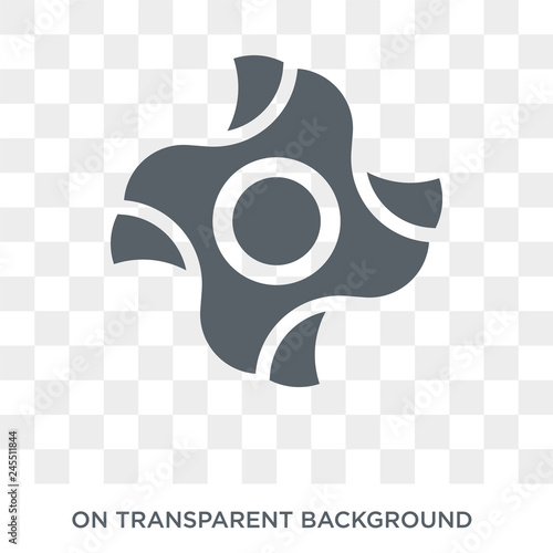 Boat Screw icon. Trendy flat vector Boat Screw icon on transparent background from Nautical collection. High quality filled Boat Screw symbol use for web and mobile