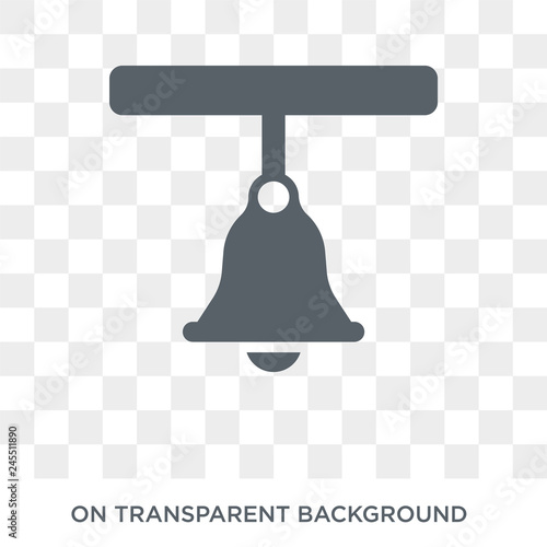 Boat Bell icon. Trendy flat vector Boat Bell icon on transparent background from Nautical collection. High quality filled Boat Bell symbol use for web and mobile
