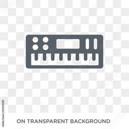 Synthesizer icon. Synthesizer design concept from Music collection. Simple element vector illustration on transparent background.