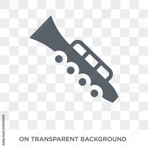 Oboe icon. Oboe design concept from Music collection. Simple element vector illustration on transparent background.