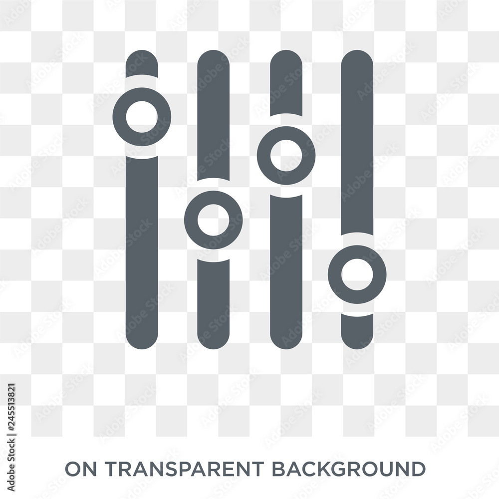 Equalizer icon. Equalizer design concept from collection. Simple element vector illustration on transparent background. Equalizer icon. Equalizer design concept from collection. Simple element vector illustration on transparent background.
