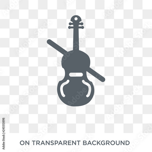 Double bass icon. Double bass design concept from Music collection. Simple element vector illustration on transparent background.