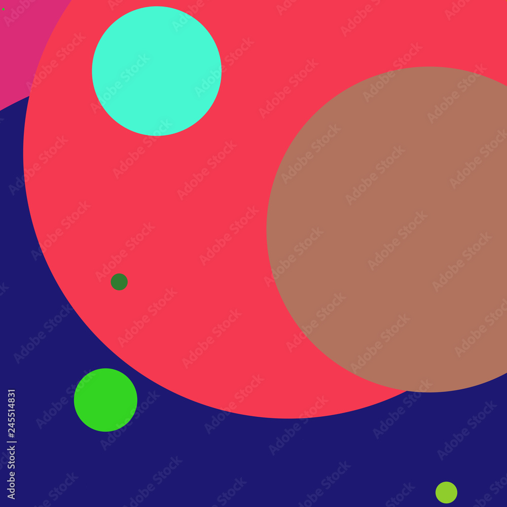 Circle geometric new abstract background multicolor pattern