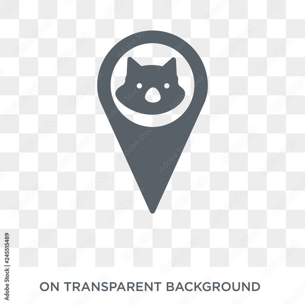 Pet Zone Point icon. Trendy flat vector Pet Zone Point icon on ...