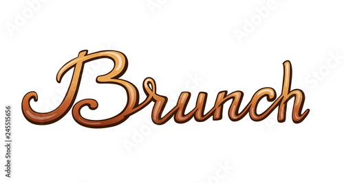 Brunch handwritten lettering