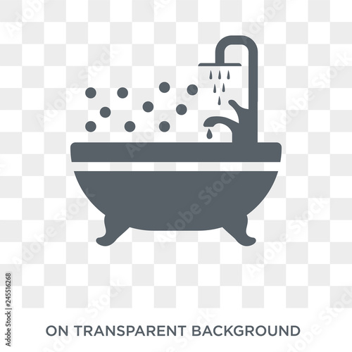 Jacuzzi icon. Trendy flat vector Jacuzzi icon on transparent background from Luxury collection. High quality filled Jacuzzi symbol use for web and mobile