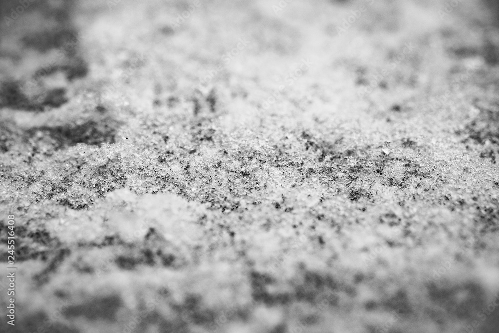 Macro winter snow Macro winter snow