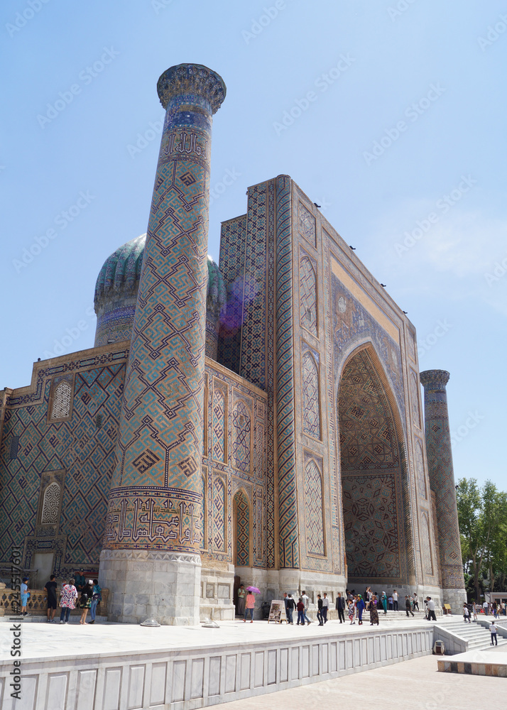 decoration elements of madrasahs in Samarkand, registan, Samarkand