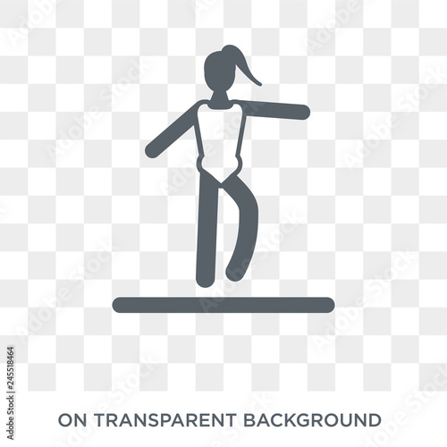 Acrobat Woman icon. Trendy flat vector Acrobat Woman icon on transparent background from Ladies collection. High quality filled Acrobat Woman symbol use for web and mobile