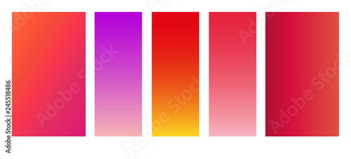 Set of soft colors for the background.Modern screen vector design for app. Soft color abstract gradients. © Osipov Art