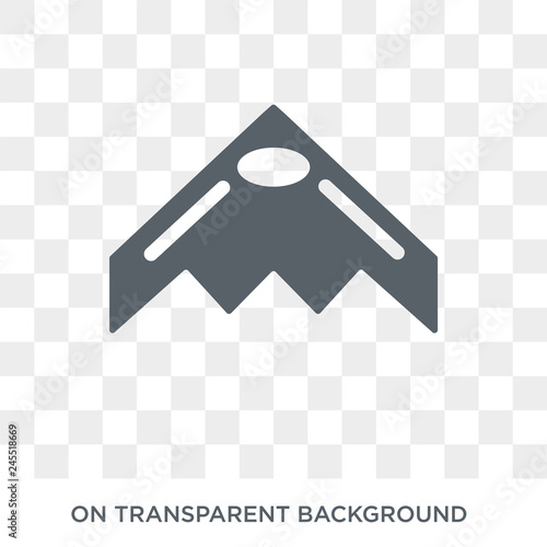 stealth icon. stealth design concept from Army collection. Simple element vector illustration on transparent background.