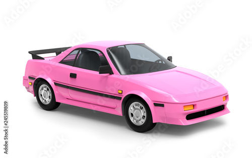car 1980 cyberpunk pink