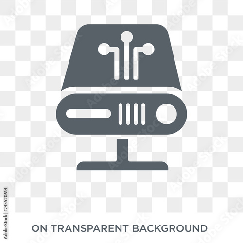 web gateway icon. Trendy flat vector web gateway icon on transparent background from Internet Security and Networking collection. High quality filled web gateway symbol use for web and mobile