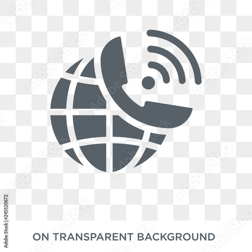 voice over internet protocol icon. Trendy flat vector voice over internet protocol icon on transparent background from Internet Security and Networking collection. High quality filled voice over
