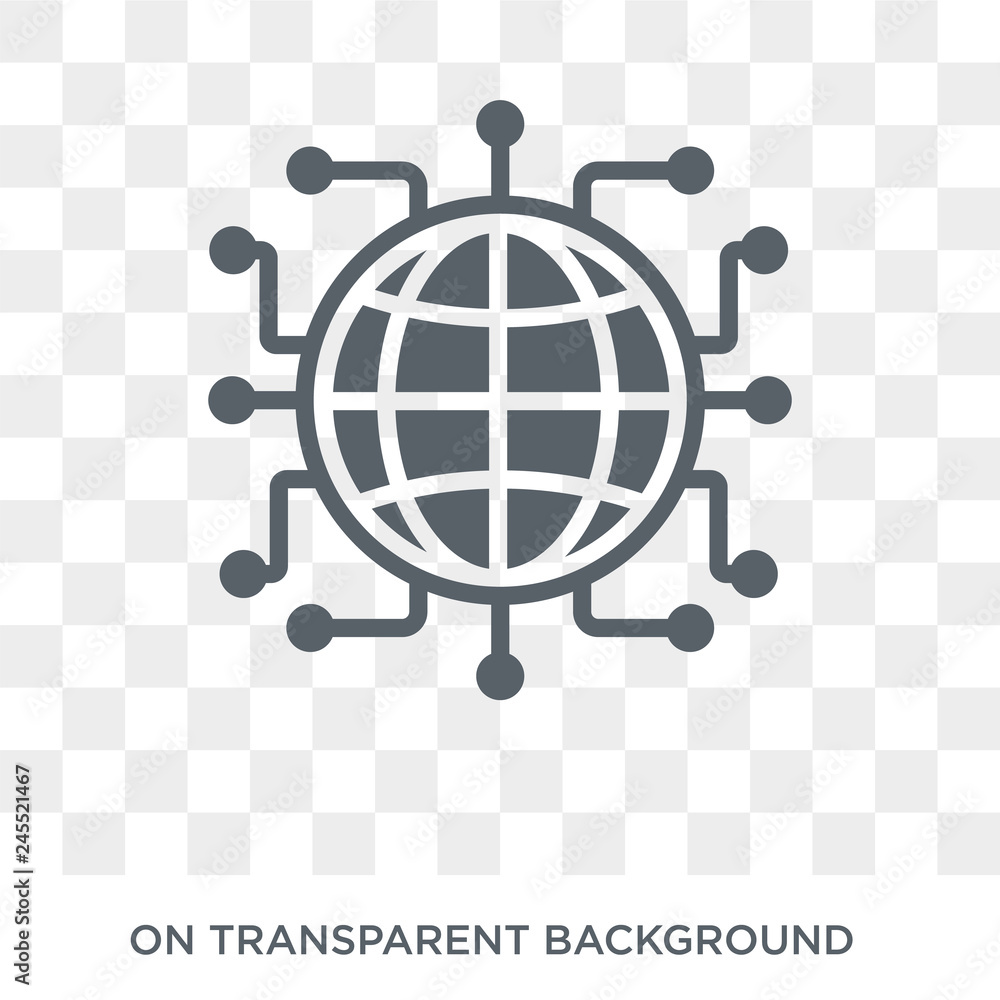 Global network icon. Trendy flat vector Global network icon on transparent background from Internet Security and Networking collection. High quality filled Global network symbol use for web and mobile Global network icon. Trendy flat vector Global network icon on transparent background from Internet Security and Networking collection. High quality filled Global network symbol use for web and mobile