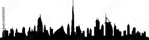 Obraz na płótnie Dubai Skyline Cityscape w salonie