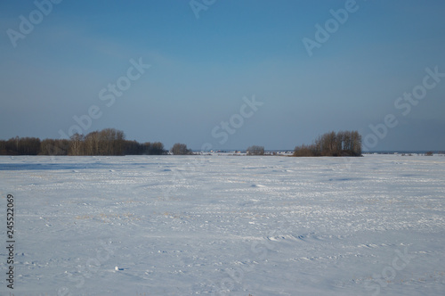 Wallpaper Mural winter landscape and snow horizon Torontodigital.ca