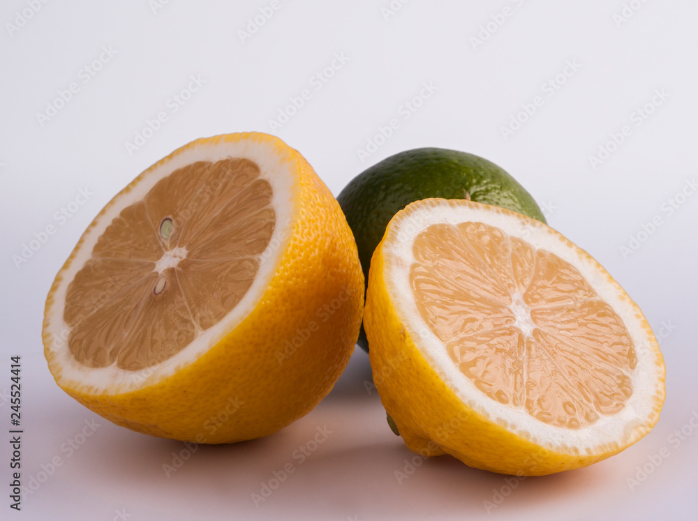 fresh cut lemon and lime fresh cut lemon and lime