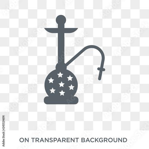 Hookah icon. Trendy flat vector Hookah icon on transparent background from india collection. High quality filled Hookah symbol use for web and mobile