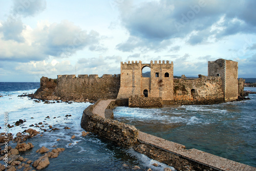The Castle of Methoni in the port town of Methoni, Messenia, Greece