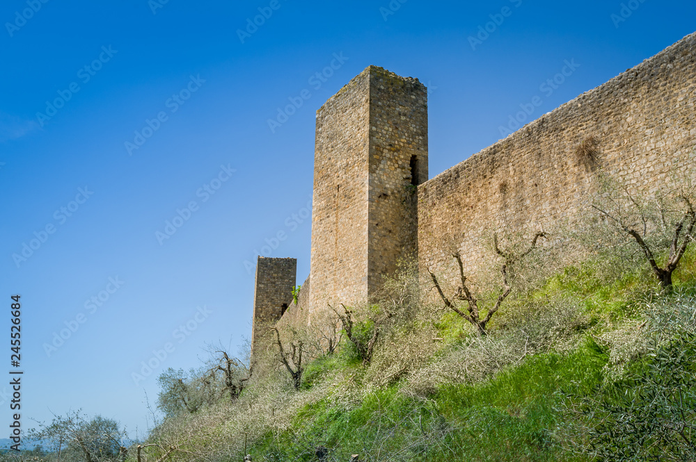 Monteriggioni fortress walls and tower