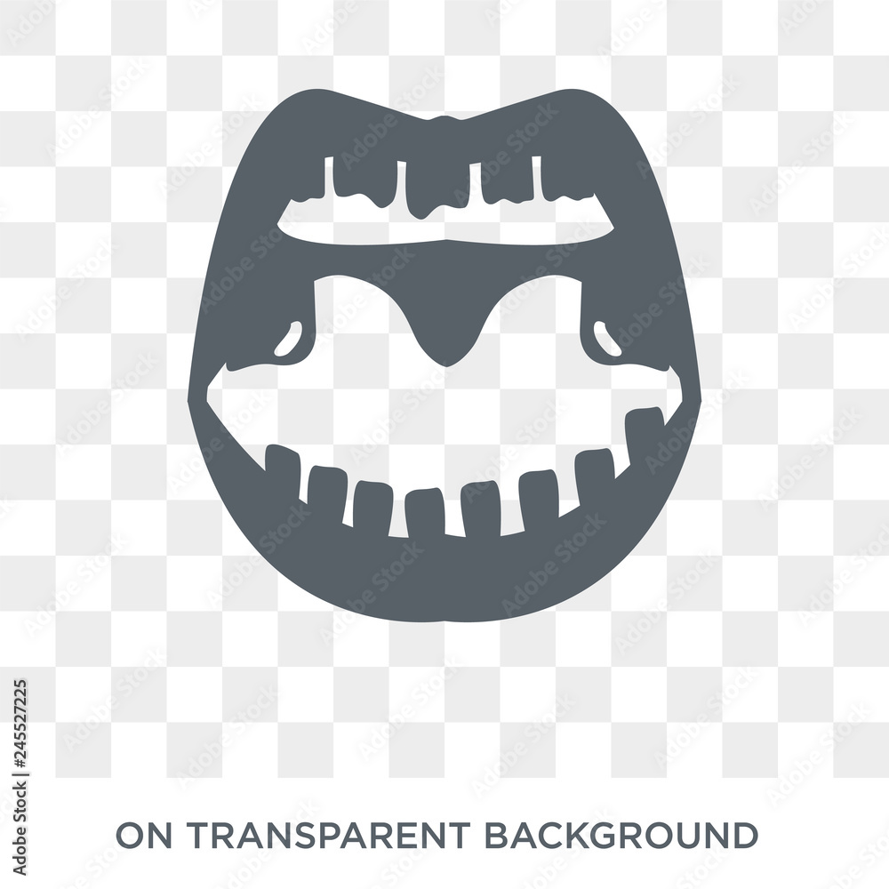 Tonsil icon. Trendy flat vector Tonsil icon on transparent background from Human Body Parts collection. High quality filled Tonsil symbol use for web and mobile Tonsil icon. Trendy flat vector Tonsil icon on transparent background from Human Body Parts collection. High quality filled Tonsil symbol use for web and mobile