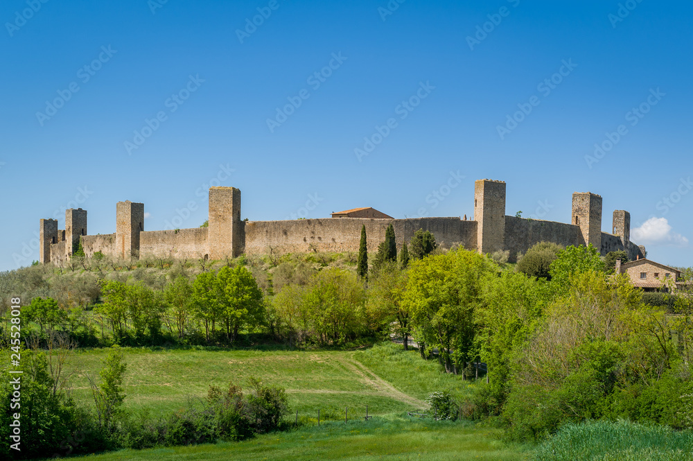 Monteriggioni fortress walls