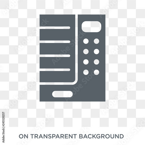 Vending machine icon. Vending machine design concept from Hotel collection. Simple element vector illustration on transparent background.